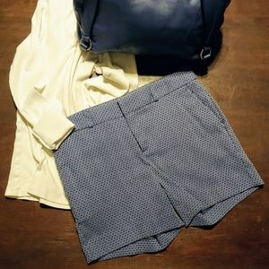 Banana Republic Blue Patterned Chino Shorts